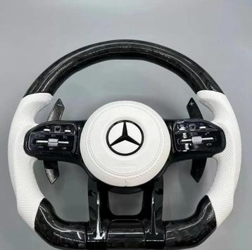 Mercedes stuur forged carbon wit leer compleet AMG DIK beschikbaar voor biedingen