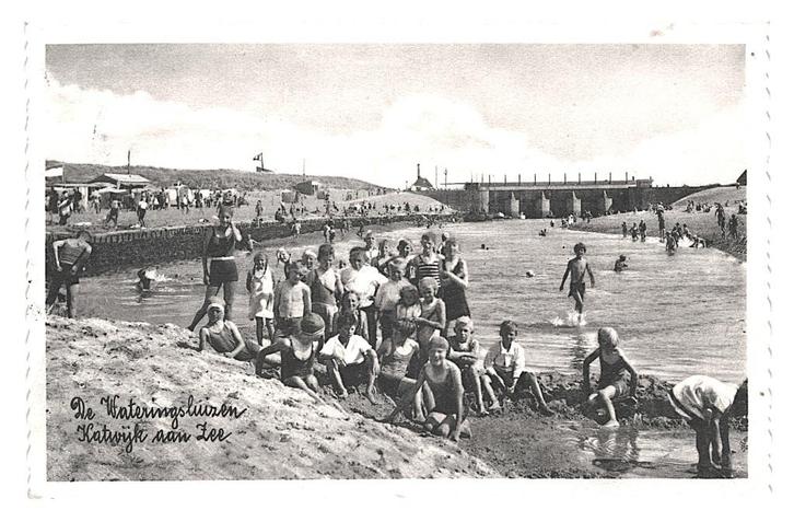 978806 Katwijk aan Zee De Wateringsluizen 1936 Gelopen, Verzamelen, Ansichtkaarten | Nederland, Gelopen, Zuid-Holland, 1920 tot 1940