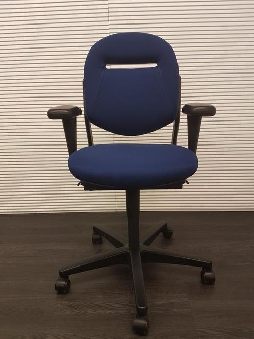 Bureaustoel Ahrend 220 donkerblauw, Huis en Inrichting, Bureaustoelen, Zo goed als nieuw, Bureaustoel, Blauw, Ergonomisch, Ophalen