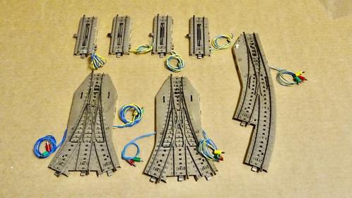 Marklin 3-weg wissels(2x), ontkoppelrails(4x) en bochtwissel, Hobby en Vrije tijd, Modeltreinen | H0, Gebruikt, Rails, Wisselstroom