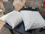 2 beige kussens 70x70, Ophalen, Zo goed als nieuw, Beige, Vierkant