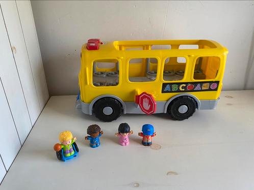 Little people schoolbus groot met trek en duw stang, Kinderen en Baby's, Speelgoed | Fisher-Price, Zo goed als nieuw, Duw- of Trekspeelgoed