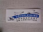 sticker vakopleiding transport en logistiek, Verzamelen, Stickers, Verzenden, Zo goed als nieuw, Overige typen
