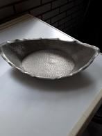 Tinnen Fruitschaal met Gehamerd Design, Antiek en Kunst, Antiek | Tin, Ophalen of Verzenden