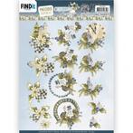 Precious Marieke CD11952 Christmas Blues Blue Clock knipvel, Kerst, ., Nieuw, Ophalen of Verzenden