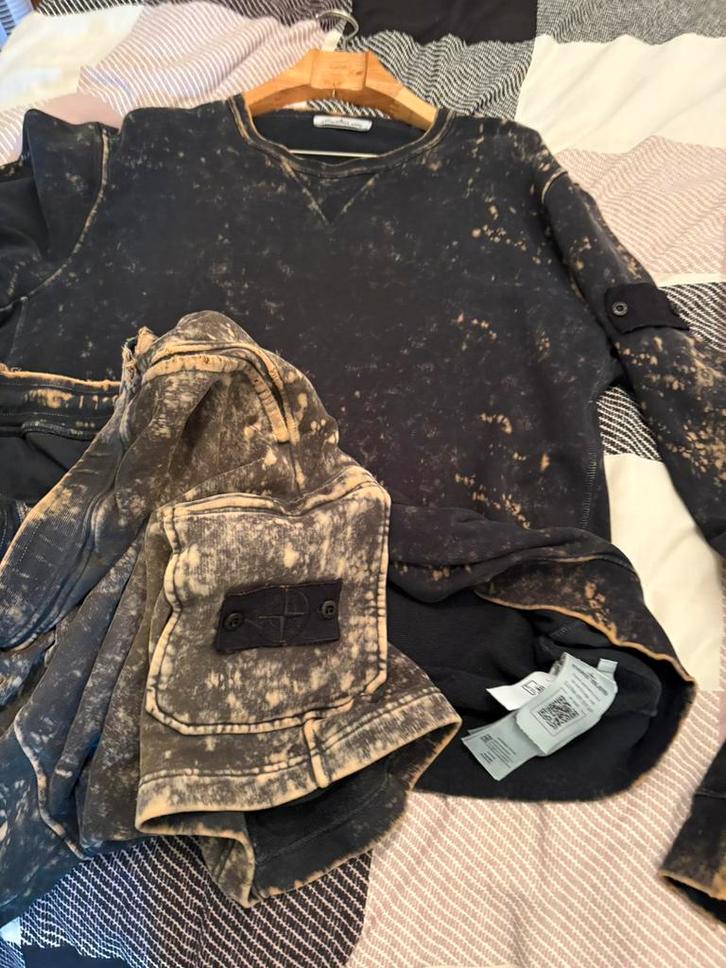 Stone Island broek trui set origineel, Kleding | Heren, Truien en Vesten, Zo goed als nieuw, Maat 56/58 (XL), Zwart, Ophalen