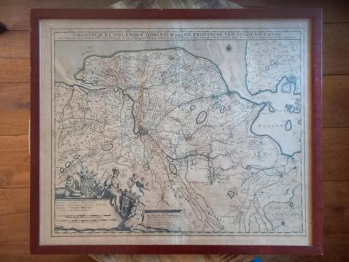 Groningae et omlandiae domium vulgo de provincie van Stadt ., Antiek en Kunst, Kunst | Etsen en Gravures, Ophalen of Verzenden