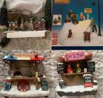 Vijftal vintage Kerst dorpje/units/huisjes/ijsbaan, Ophalen of Verzenden, Zo goed als nieuw
