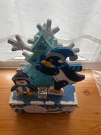 Muziekdoosje kerst met bewegende figuren, Ophalen of Verzenden, Zo goed als nieuw