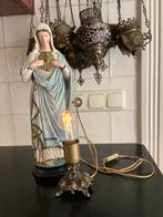Religie ❤️ oude koperen standaard met nieuw kruislampje, Antiek en Kunst, Antiek | Religie, Ophalen of Verzenden