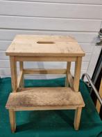 opstap krukje van hout met draaggreep, Huis en Inrichting, Woonaccessoires | Overige, Ophalen of Verzenden, 'T Olde Gre-j, Info@toldegrej.nl