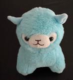 Zacht blauwe alpaca knuffel lama 23 cm, Ophalen of Verzenden, Zo goed als nieuw, Overige typen