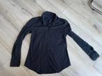 Zwarte blouse overhemd zwart s, Verzenden, Gedragen, Maat 36 (S), Zwart