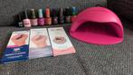 Pink Gellac ledlamp + 10 kleuren (complete set), Ophalen of Verzenden, Zo goed als nieuw, Handen en Nagels, Toebehoren