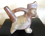 Zeldzame vogel met handvat. Oude replica Moche aardewerk, Antiek en Kunst, Kunst | Niet-Westerse kunst, Verzenden
