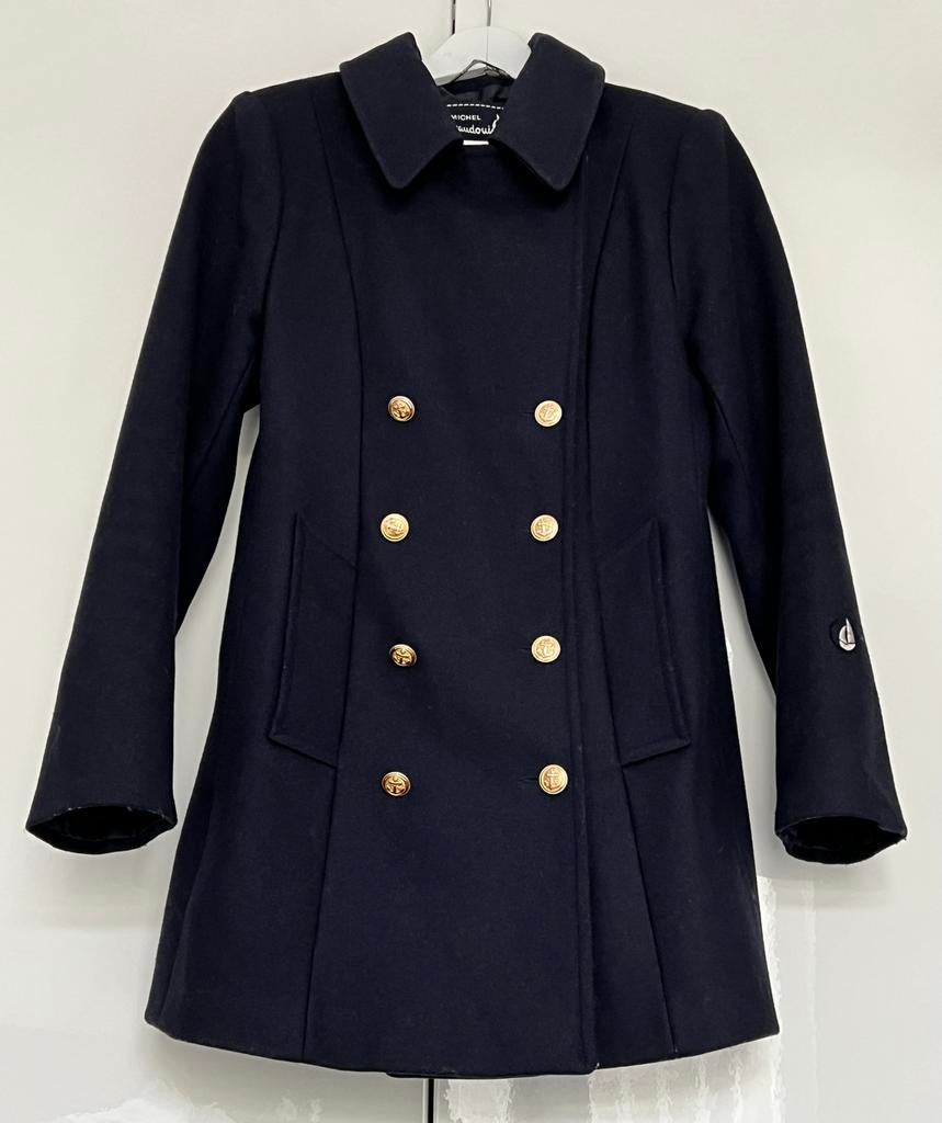 Wollen Jas, maat M, Ophalen, Gedragen, Maat 38/40 (M), Blauw