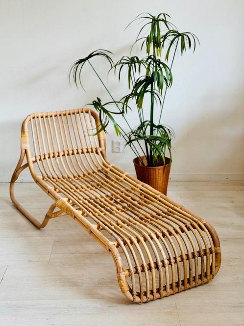 Rotan ligbed Ikea Jassa limited edidition Piet Hein Eek 2017, Tuin en Terras, Ligbedden, Zo goed als nieuw, Rotan, Ophalen