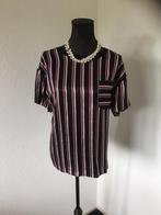 ZIJDEN BLOUSE VAN TOMMY HILFIGER MAAT 40/42, Tommy Hilfiger, Ophalen of Verzenden, Zo goed als nieuw, Blauw