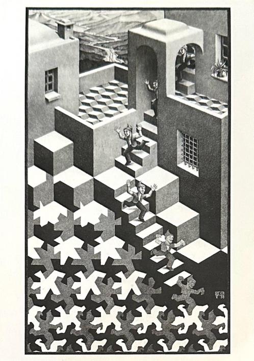 0133  M.C.ESCHER ~ kringloop , Verzamelen, Ansichtkaarten | Themakaarten, Ongelopen, 1980 tot heden, Overige thema's, Verzenden