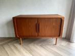 Deens mid century vintage dressoir/audiomeubel van Dyrlund, Ophalen, Gebruikt, 100 tot 150 cm, Deens, Dyrlund, mid century, vintage, retro, teak