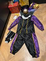 Pietenpak zwart paars maat 122 set sinterklaas jutezak, Diversen, Sinterklaas, Ophalen of Verzenden, Zo goed als nieuw