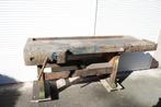 Oude houten werkbank, Ophalen, Gebruikt, 170 cm of meer, Nvt