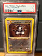 Magneton Holo 2001 Neo Revelation PSA 7, Ophalen of Verzenden, Gebruikt, Losse kaart, Foil