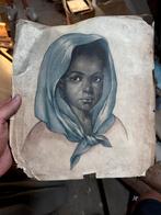 Negerinnetje uit Centraal Afrika - 1957 Prent NVV Kalender, Ophalen
