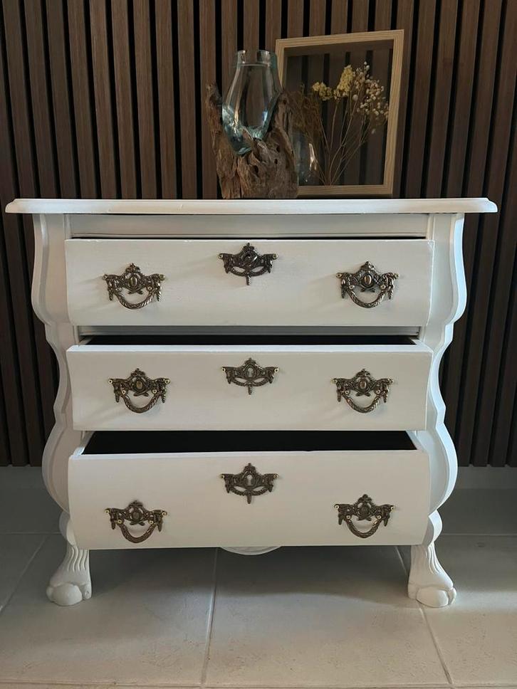 Stijlvol gerestyled ladekast Mat SandyBeach Brocante Vintage, Huis en Inrichting, Kasten | Ladekasten, Nieuw, Minder dan 100 cm