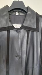leren lange jas, Kleding | Dames, Ophalen of Verzenden, Zo goed als nieuw, Maat 46/48 (XL) of groter, Zwart