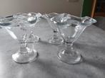 4 Mooie IJscoupes van Glas, Ophalen of Verzenden, Nieuw, Glas, Glas of Glazen