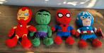 4 Avengers / Marvels knuffels +/- 30 cm Als nieuw, Ophalen, Zo goed als nieuw, Overige typen