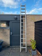 2-delige aluminium lader, Doe-het-zelf en Verbouw, Ladders en Trappen, Ophalen, Gebruikt, Ladder, 4 meter of meer