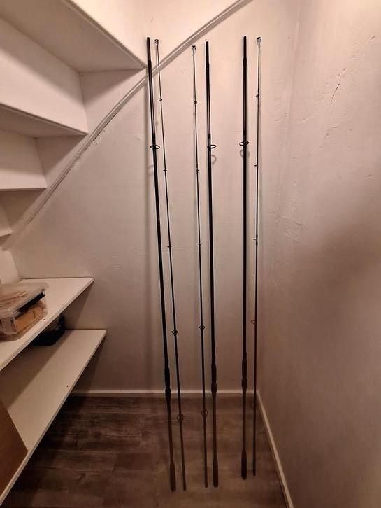 Karperhengels fox warriors, Watersport en Boten, Hengelsport | Karpervissen, Zo goed als nieuw, Werphengel, Ophalen of Verzenden