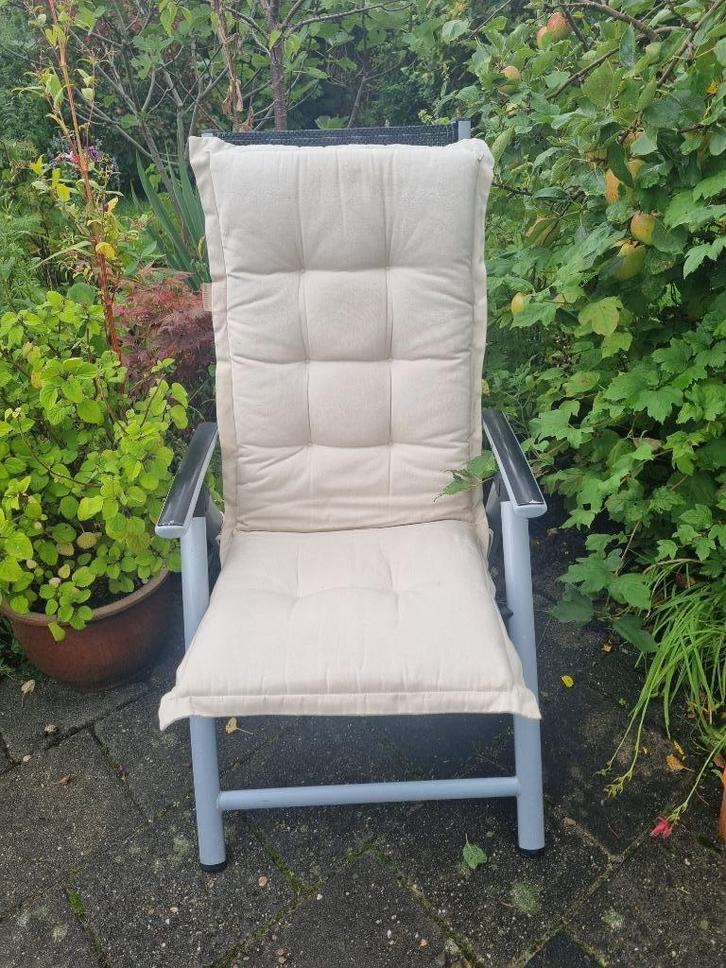 Tuin/terrasstoel (2), Tuin en Terras, Tuinstoelen, Gebruikt, Aluminium, Inklapbaar, Ophalen