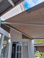 Knikarm zonnescherm grijs, Tuin en Terras, Knikarmscherm, Zo goed als nieuw, Ophalen, 150 tot 300 cm