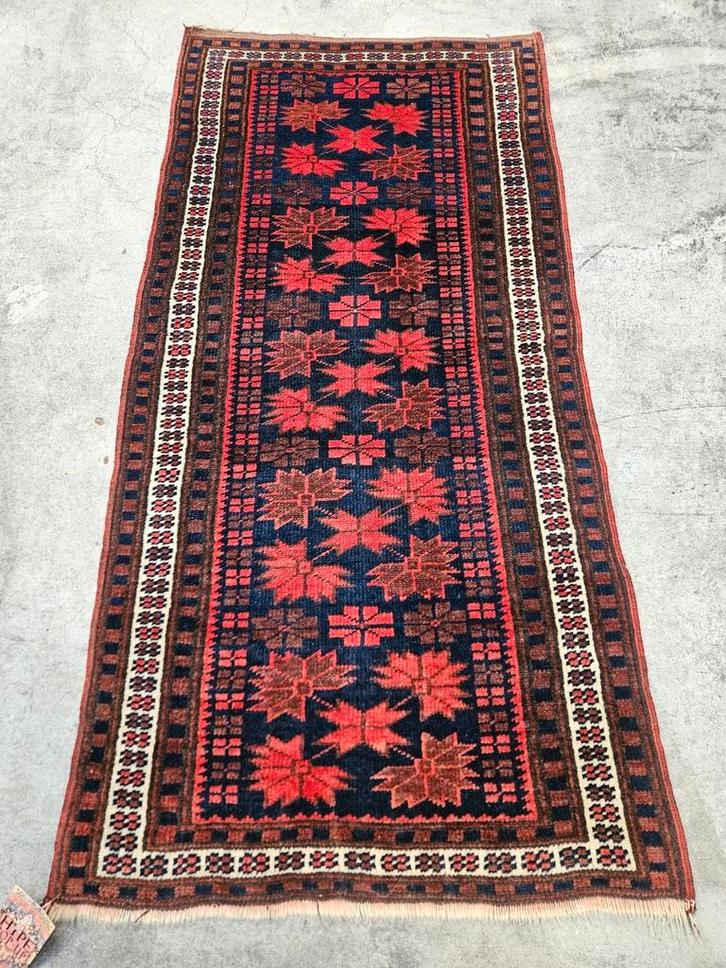Handgeknoopt oosters wol Dosemaelti tapijt Anatolia 62x121cm, Huis en Inrichting, Stoffering | Tapijten en Kleden, Gebruikt, 50 tot 100 cm