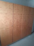 VINTAGE Mooie 4-deurs kledingkast – Duits/Hollands vintage m, Ophalen, 150 tot 200 cm, Vintage, Met hangruimte