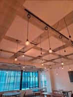 Industriële rails met hanglampen., Ophalen of Verzenden