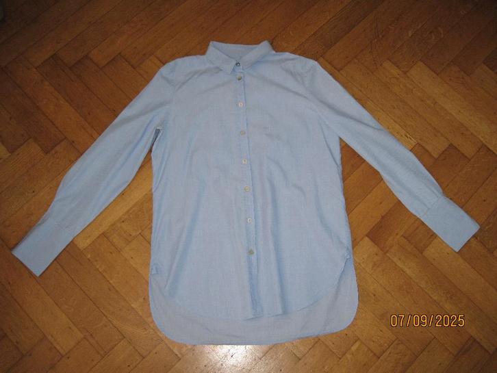 Maliparmi M.U.S.T. blauwe blouse maat 42, Kleding | Dames, Blouses en Tunieken, Gedragen, Maat 42/44 (L), Blauw, Ophalen of Verzenden