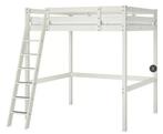 Hoogslaper STORÅ Frame (Ikea), wit gebeitst, 140x200 cm, Huis en Inrichting, Slaapkamer | Stapelbedden en Hoogslapers, Gebruikt