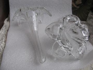 Set van 2 Grote Liggende Tafel Vaasjes / Vaas - Solifleur beschikbaar voor biedingen