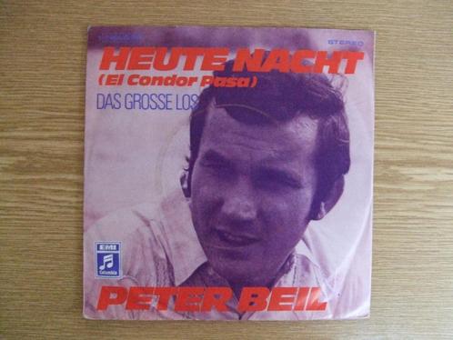 PETER BEIL  HEUTE NACHT ( EL CONDOR PASA ) / DAS GROSSE LOS, Cd's en Dvd's, Vinyl Singles, Zo goed als nieuw, Single, Pop, 7 inch