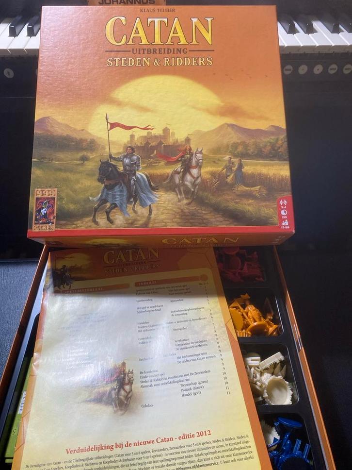 Catan: Steden & Ridders Uitbreiding, Hobby en Vrije tijd, Gezelschapsspellen | Bordspellen, Gebruikt, Drie of vier spelers, Ophalen of Verzenden