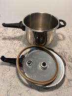 Fissler hogedrukpan 6 liter voor gas, Huis en Inrichting, Kookpan of Snelkookpan, Gebruikt, Keramische plaat, Ophalen of Verzenden