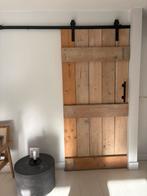 Houten schuifdeur / landelijke barndeur / loftdeur, Doe-het-zelf en Verbouw, Deuren en Horren, Ophalen, Binnendeur, Zo goed als nieuw