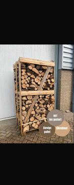 Eiken/Essen haardhout – 2 jaar gedroogd, Gestapeld op pallet, Minder dan 3 m³, Ophalen, Eikenhout, Blokken