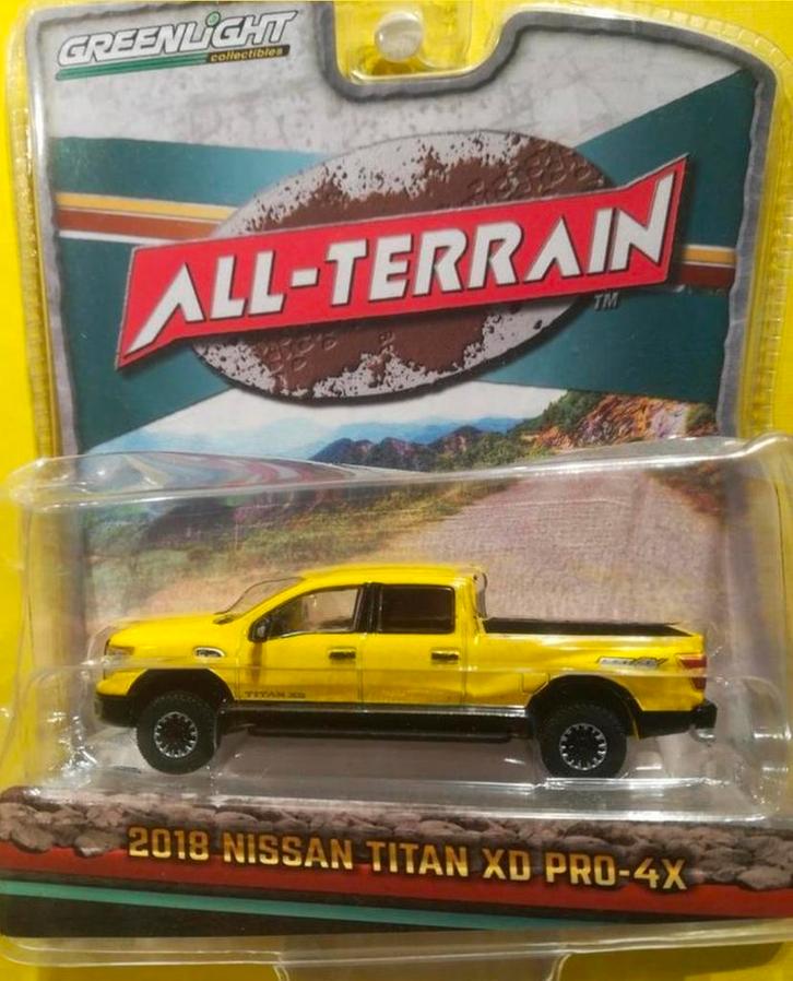 2018 Nissan Titan XD Pro-4X 1:64 Greenlight, Hobby en Vrije tijd, Modelauto's | Overige schalen, Nieuw, Auto, Ophalen of Verzenden