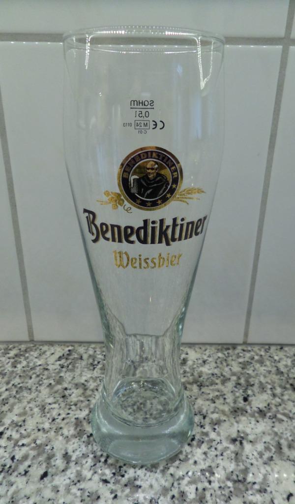Benediktiner Weissbier Glas Bierglas 0,5 L., Verzamelen, Biermerken, Zo goed als nieuw, Glas of Glazen, Overige merken, Ophalen of Verzenden