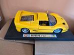 Ferrari F50 Gele uitvoering 1995, Hobby en Vrije tijd, Modelauto's | 1:18, Ophalen of Verzenden